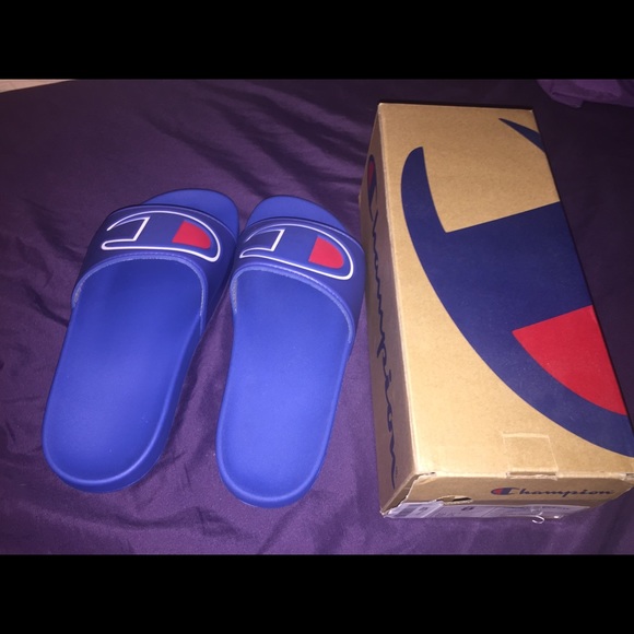 royal blue champion slides
